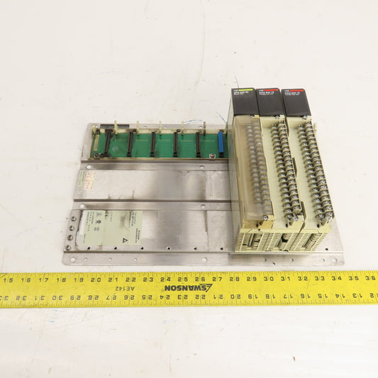 Modicon 140XBP01000 TSX Quantum 10-Slot Backplane w/ Relay & AC Output Modules