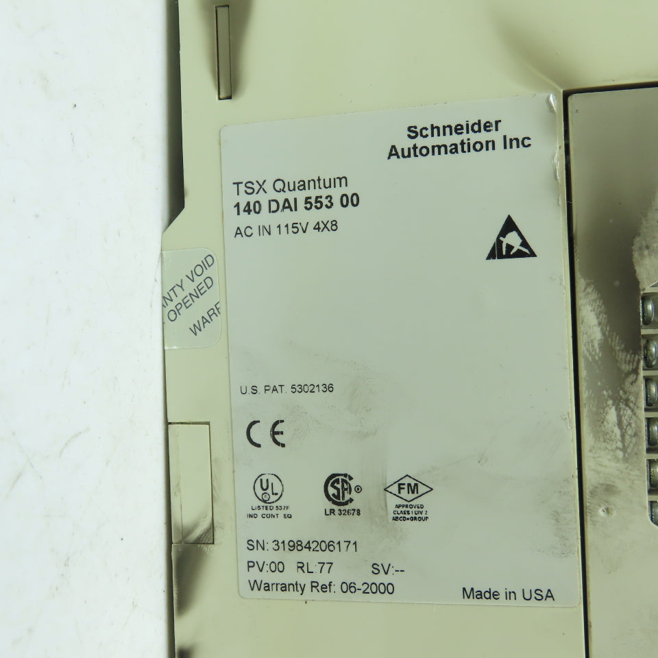 Schneider 140 DAI 553 00 TSX Quantum AC Input Module 115VAC 4x8