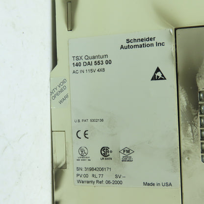Schneider 140 DAI 553 00 TSX Quantum AC Input Module 115VAC 4x8