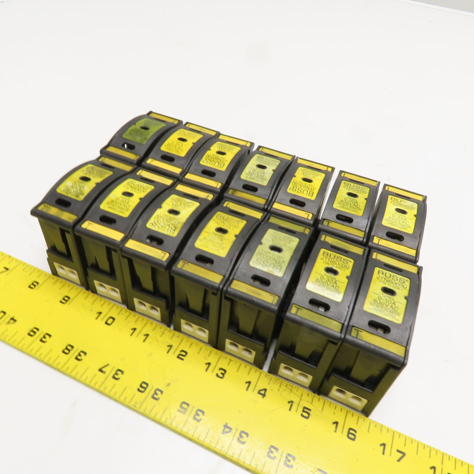 Buss JTN600-30 600VAC 0-30A Class J Fuse Holder Lot Of 14