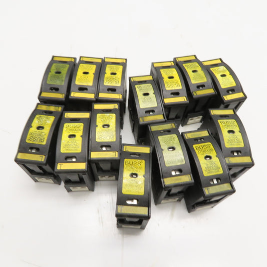 Buss JTN600-30 600VAC 0-30A Class J Fuse Holder Lot Of 14