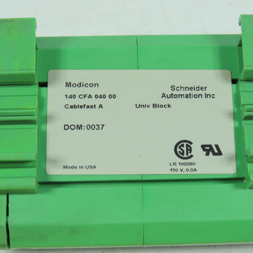 Schneider 140 CFA 040 00 CableFast Univ Block 150V 0.8A Terminal Block