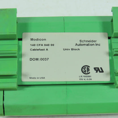 Schneider 140 CFA 040 00 CableFast Univ Block 150V 0.8A Terminal Block