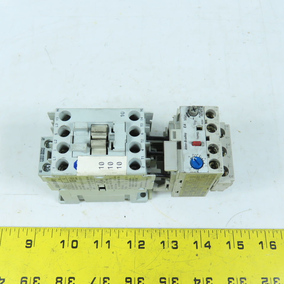 Allen-Bradley 100-C12*10 Contactor W/ 193-EA1FB Overload 120VAC Coil 3.7-12A