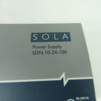 Sola SDN 10-24-100 Power Supply 24VDC 10A 115/230VAC Input