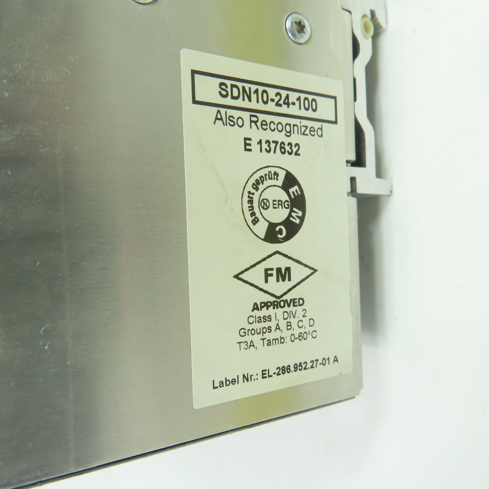 Sola SDN 10-24-100 Power Supply 24VDC 10A 115/230VAC Input