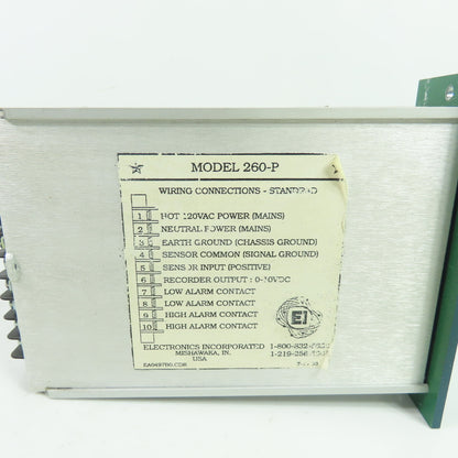 Electronics Inc. 999051 260-P Blast Shot Peening Flow Control Meter 120VAC 0.4A