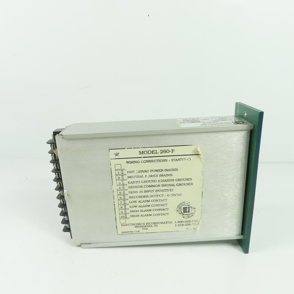 Electronics Inc. 999051 260-P Blast Shot Peening Flow Control Meter 120VAC 0.4A