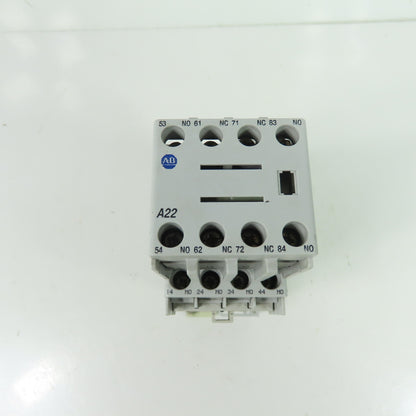 Allen-Bradley 700-CF400D* IEC Control Relay 24VDC Coil 4-Pole W/ 100-F Auxiliary