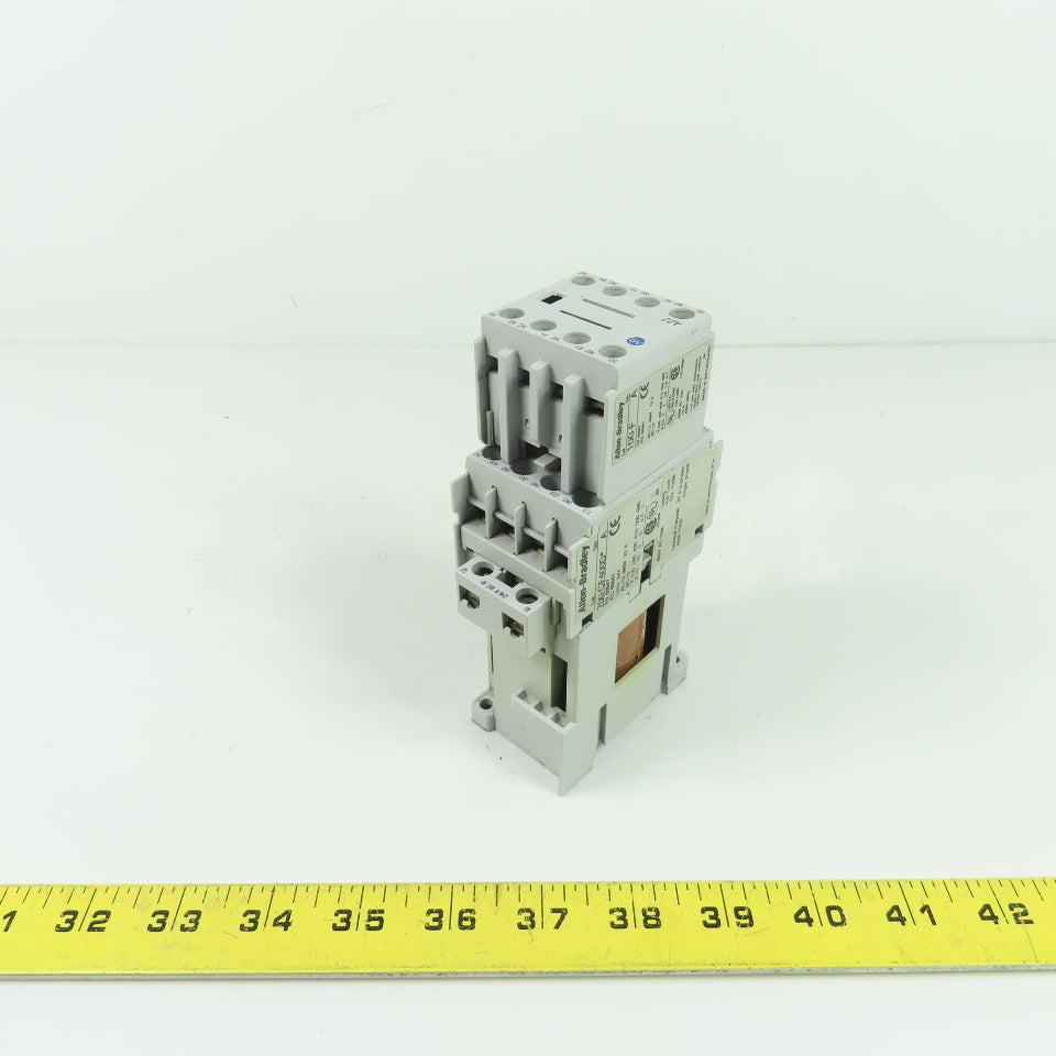 Allen-Bradley 700-CF400D* IEC Control Relay 24VDC Coil 4-Pole W/ 100-F ...