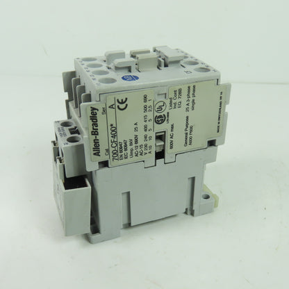 Allen-Bradley 700-CF400* 4-Pole IEC Industrial Control Relay 110-120V Coil