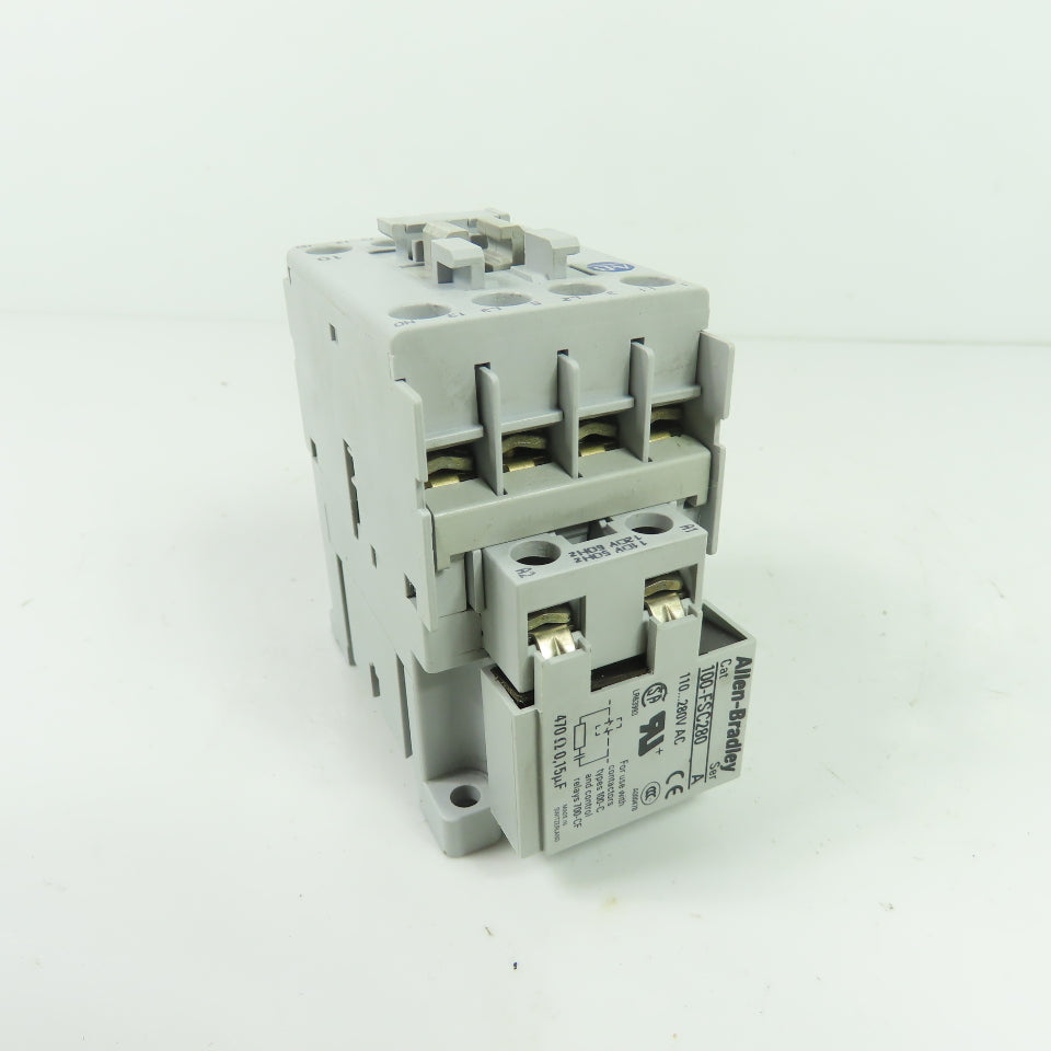 Allen-Bradley 100-C09*10 Contactor 110/120V Coil 3-Pole 32A W/ 100-FSC280