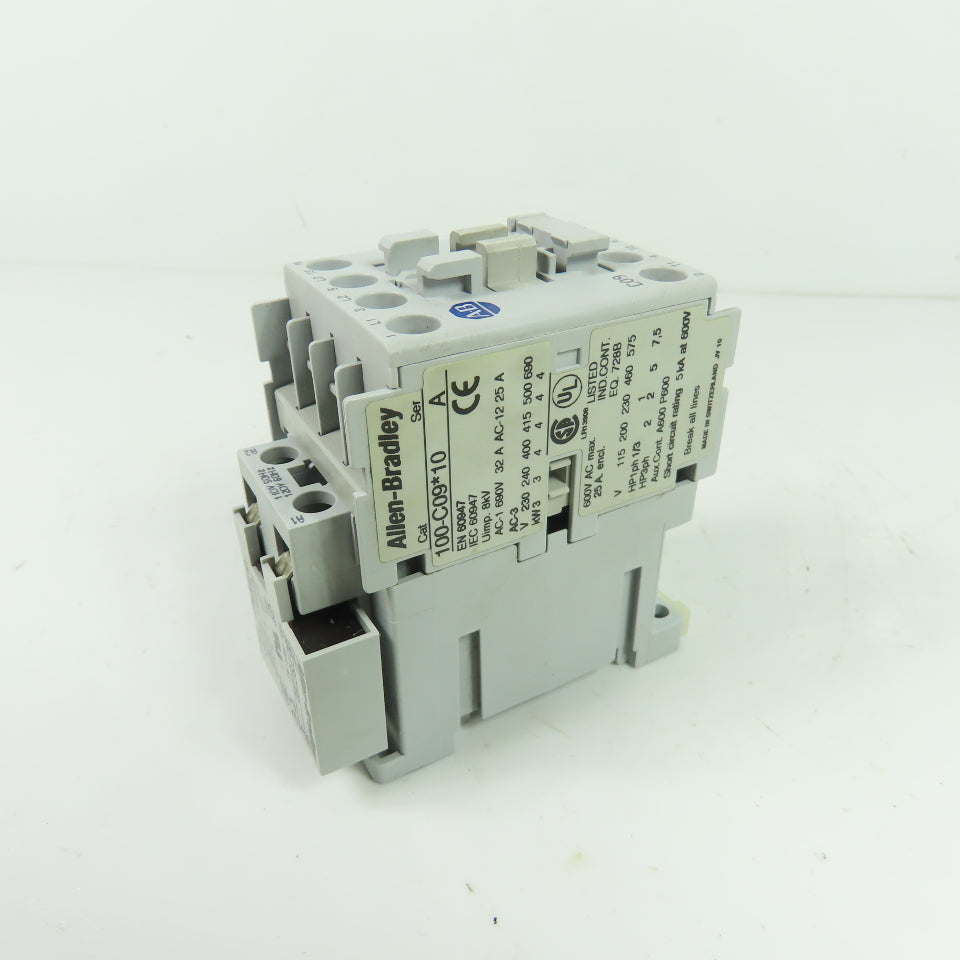 Allen-Bradley 100-C09*10 Contactor 110/120V Coil 3-Pole 32A W/ 100-FSC280