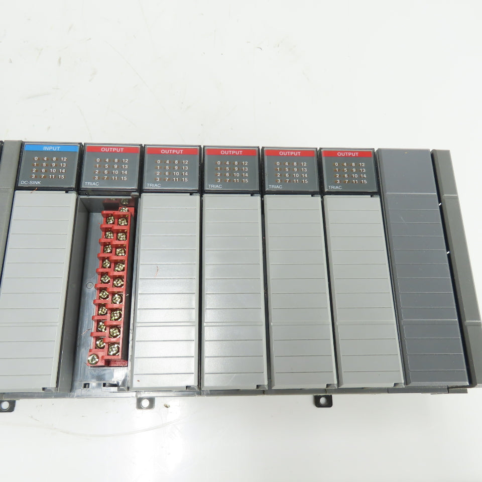 Allen-Bradley 1746-A13 SLC 500 13-Slot Rack W/ 1746-P4 & Input/Output Cards