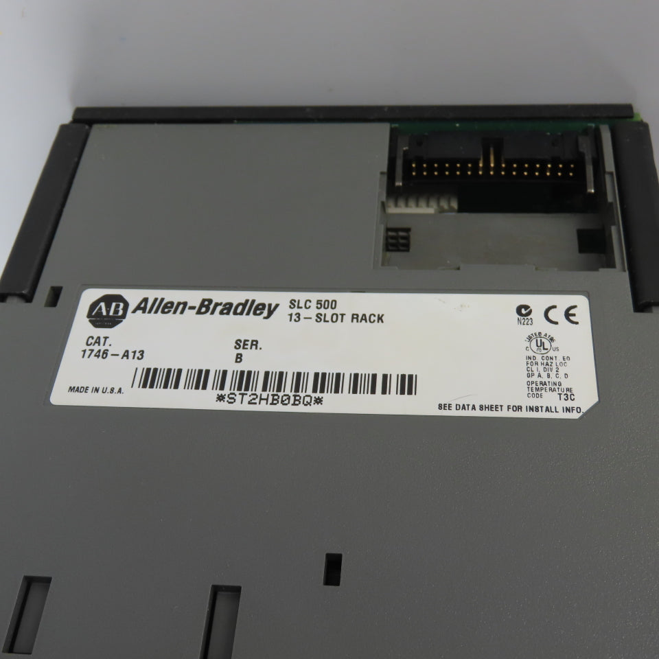 Allen-Bradley 1746-A13 SLC 500 13-Slot Rack W/ 1746-P4 & Input/Output Cards
