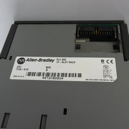Allen-Bradley 1746-A13 SLC 500 13-Slot Rack W/ 1746-P4 & Input/Output Cards