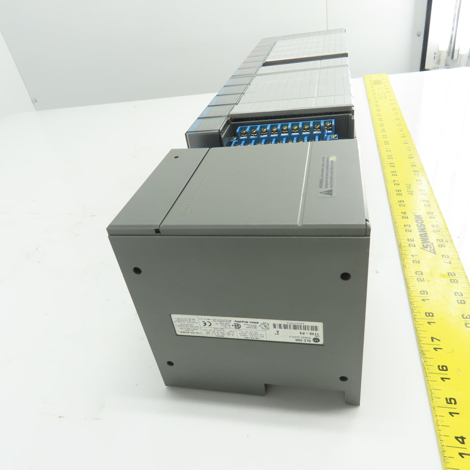 Allen-Bradley 1746-A13 SLC 500 13-Slot Rack W/ 1746-P4 & Input/Output Cards