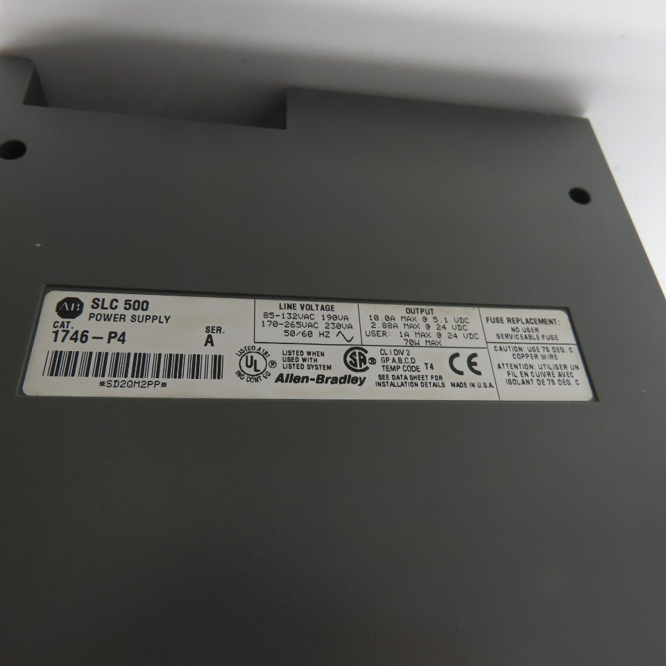 Allen-Bradley 1746-A13 SLC 500 13-Slot Rack W/ 1746-P4 & Input/Output Cards