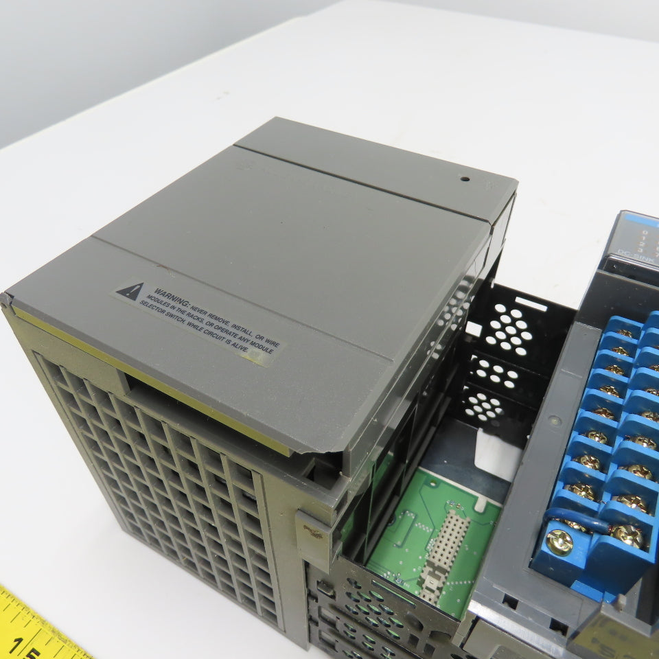 Allen-Bradley 1746-A13 SLC 500 13-Slot Rack W/ 1746-P4 & Input/Output Cards
