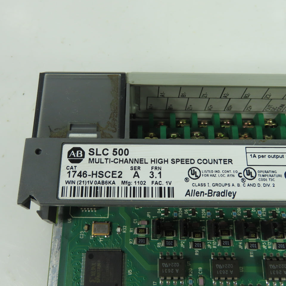 Allen-Bradley 1746-HSCE2 Ser A SLC 500 Multi-Channel High Speed Counter FRN 3.1