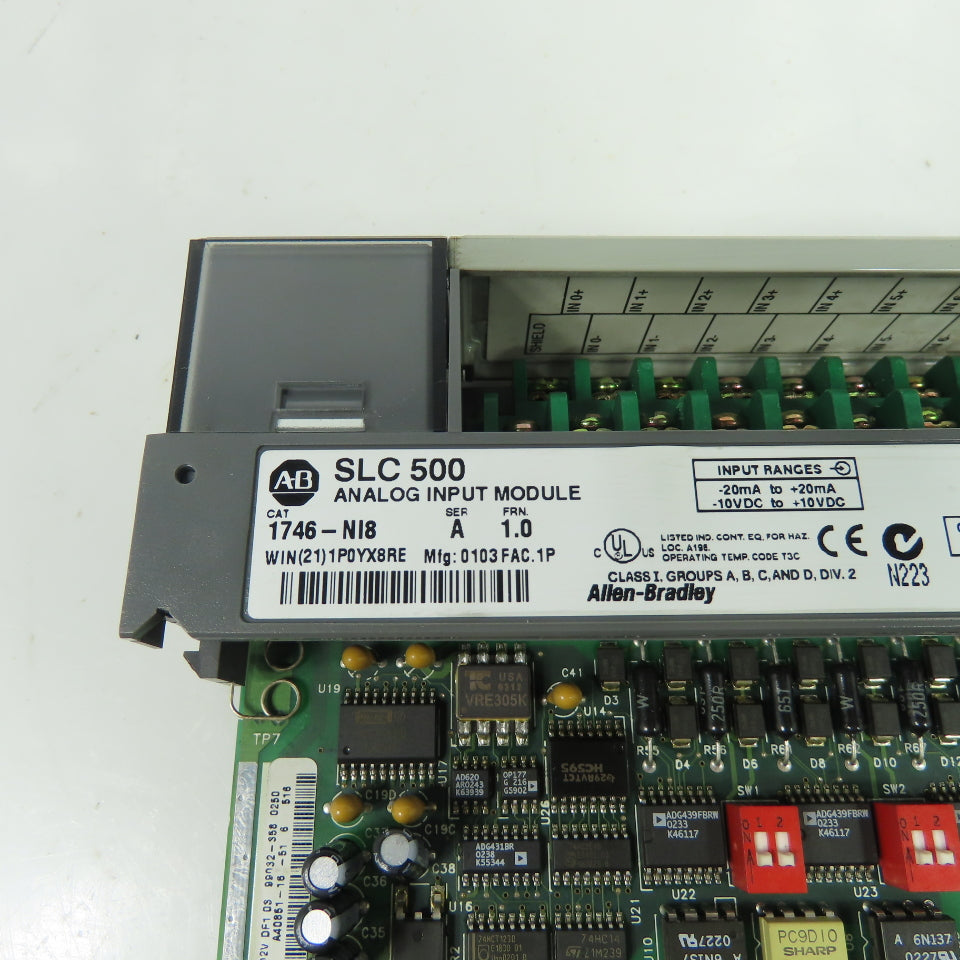 Allen-Bradley 1746-NI8 SLC 500 Ser A FRM 1.0 Analog Input Module 8-Point