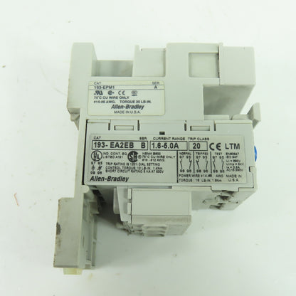 Allen-Bradley 193-EA2EB Electronic Overload Relay 1.6-5.0A 600VAC Ser B
