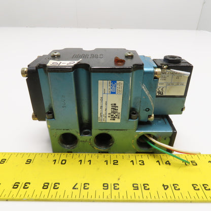 MAC 6513B-311-PM-114DA 2 Position Solenoid Valve 120V Coil