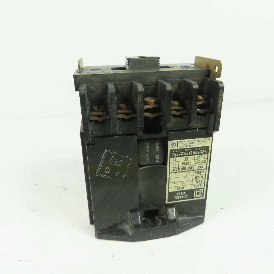 Square D 8501 G0 40 Class 8501 Type GO 40 Control Relay 120V 60Hz 110V 50Hz