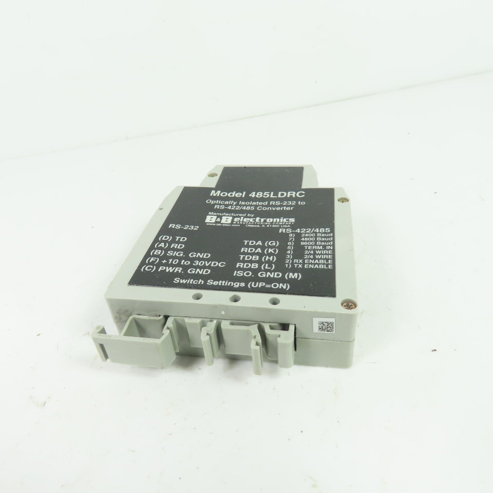 B&B Electronics 485LDRC Optically Isolated RS-232 to RS-422/485 Converter