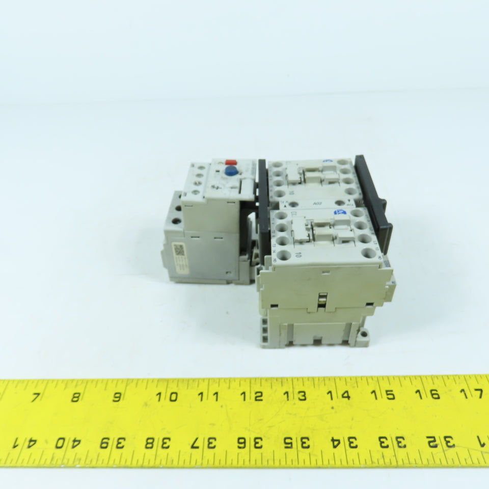 Allen-Bradley 104-C09D22 Reversing Starter 120V Coil 3.2-16A 193-ED1DB Overload