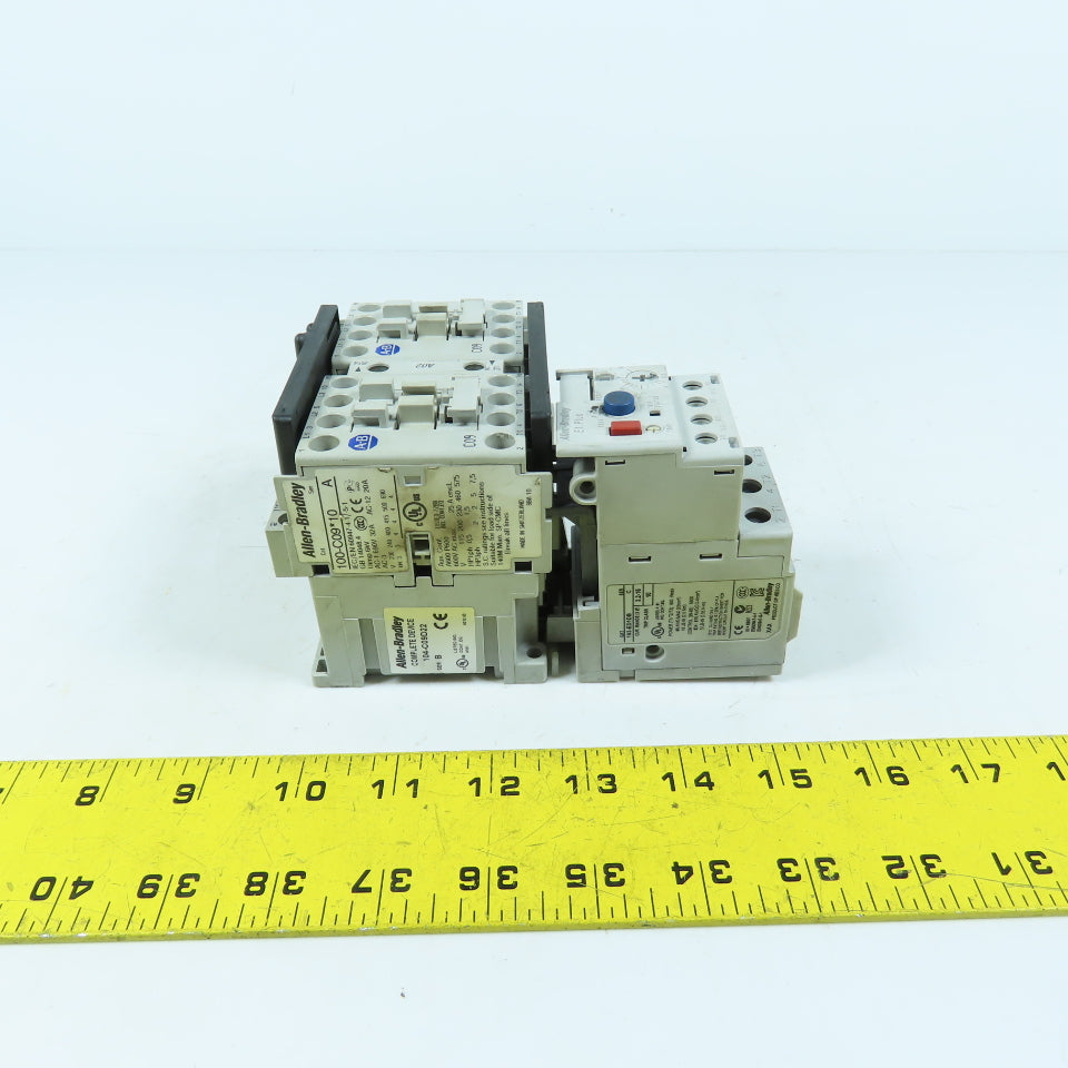 Allen-Bradley 104-C09D22 Reversing Starter 120V Coil 3.2-16A 193-ED1DB Overload
