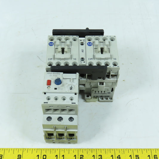 Allen-Bradley 104-C09D22 Reversing Starter 120V Coil 3.2-16A 193-ED1DB Overload