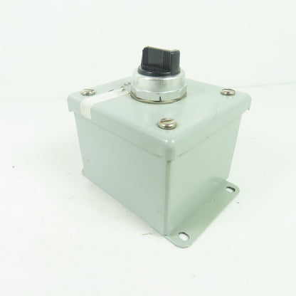Allen-Bradley 800T-J2 Selector Switch in Hoffman Enclosure 13 3.5"x3.25"x3"