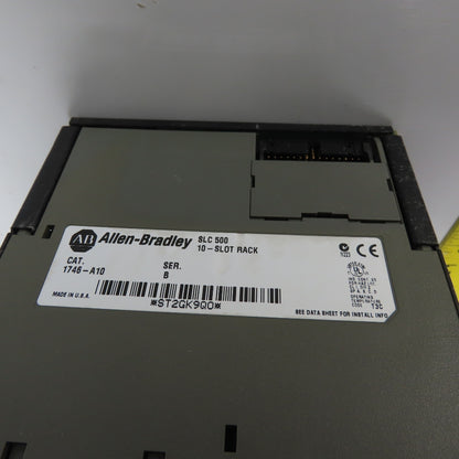 Allen-Bradley 1746-A10 SLC 500 10-Slot Rack W/ 1746-P2 Power Supply