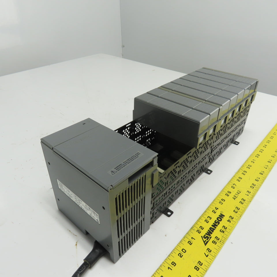 Allen-Bradley 1746-A10 SLC 500 10-Slot Rack W/ 1746-P2 Power Supply