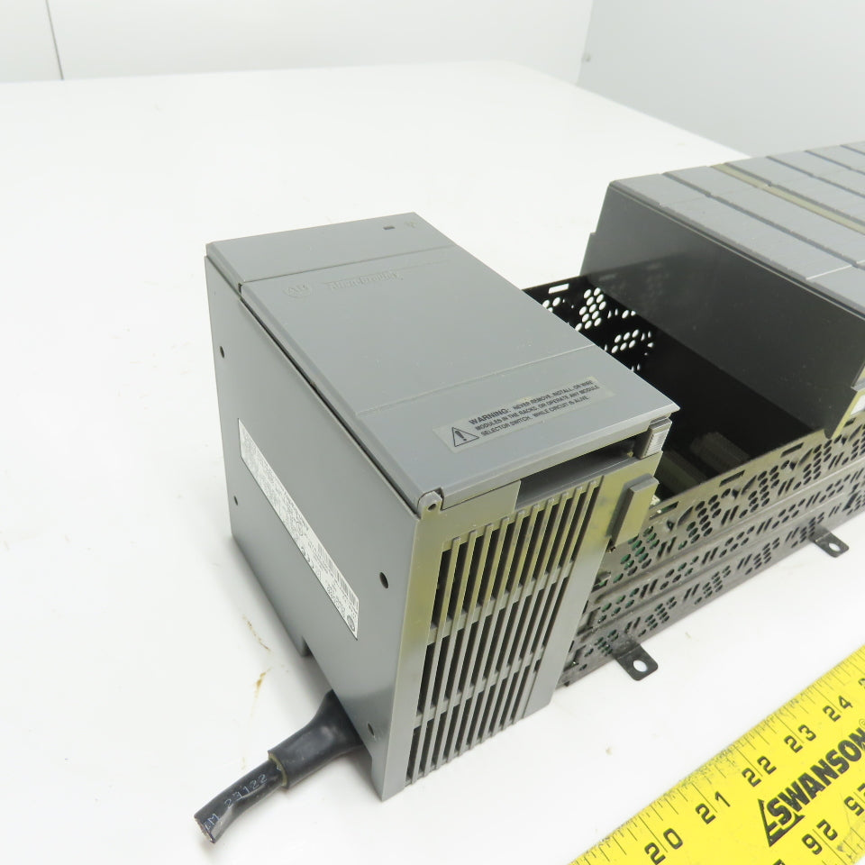 Allen-Bradley 1746-A10 SLC 500 10-Slot Rack W/ 1746-P2 Power Supply