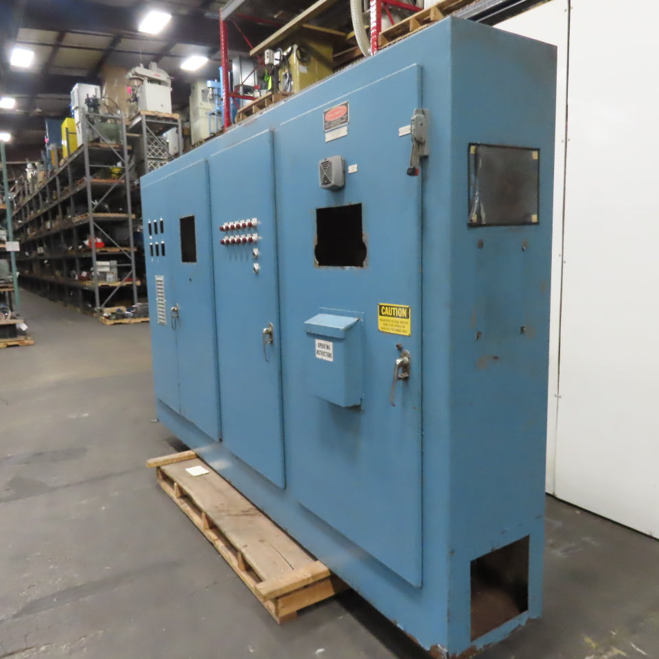 126" x 20" x 84" 4-Door Free Standing Electrical Enclosure W/ Backplate