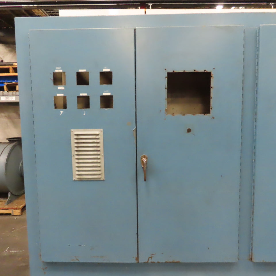 126" x 20" x 84" 4-Door Free Standing Electrical Enclosure W/ Backplate