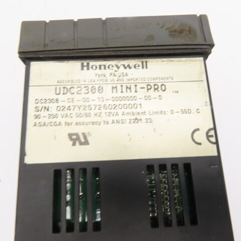 Honeywell UDC2300 MINI-PRO Digital Process Controller 90-250 VAC 50/60 Hz 12VA