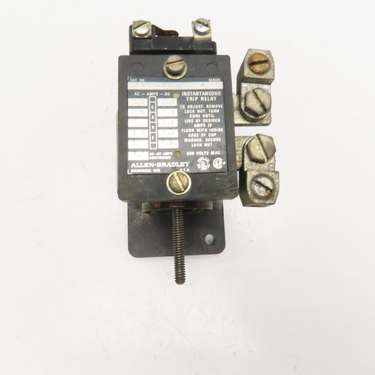 Allen-Bradley 809-A01E Instantaneous Trip Relay 600V Max 1.1-3.1A Series A
