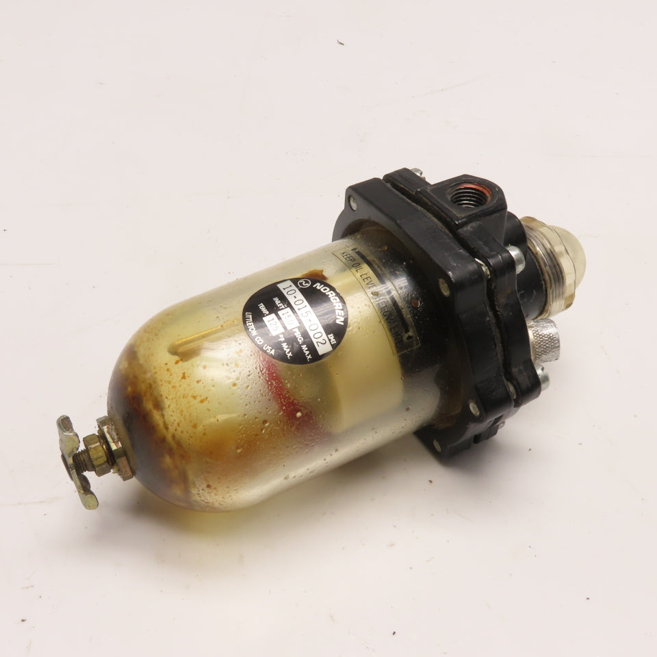 Norgren 10-015-002 1/4" NPT Pneumatic Air Line Lubricator 150 PSIG 125F Max