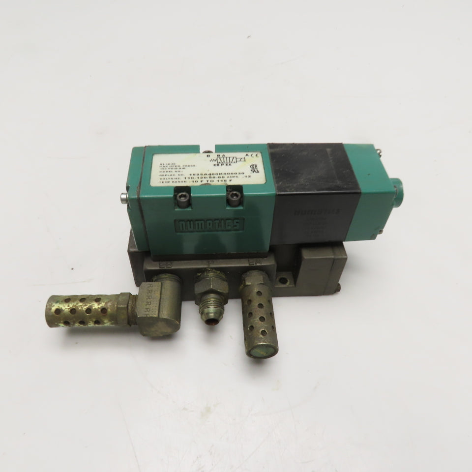 Numatics 152SA400K000030 Single Solenoid Pneumatic Valve 110-120V 50/60Hz
