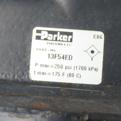 Parker 13F54ED 1" NPT Pneumatic Particulate Air Filter 250 PSI 175 F Max