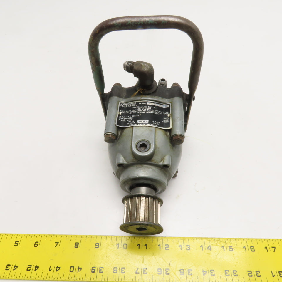 Vickers MTR3-F13-20 Hydraulic Piston Motor 1800 RPM .645 cu.in/rev 500 PSI