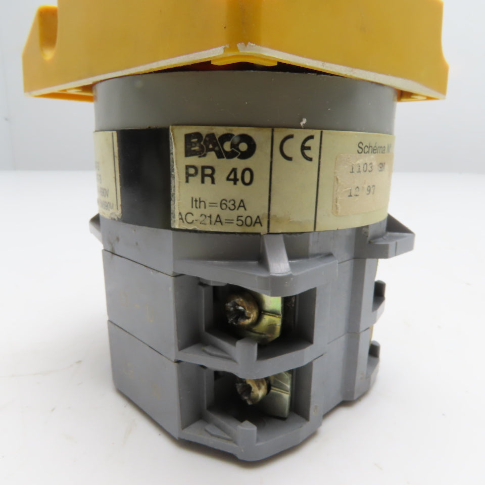 Baco PR 40 Non Fusible Safety Disconnect Switch 40A 600VAC
