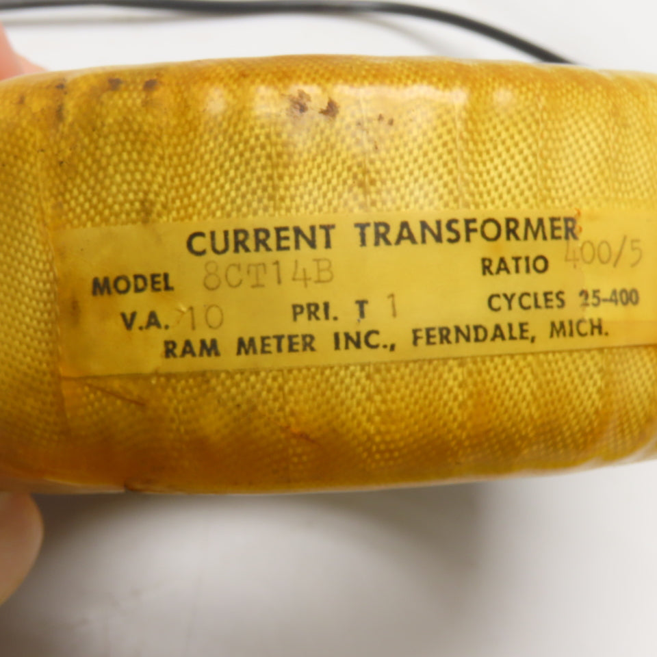 Ram Meter Inc. 8CT14B Current Transformer 400/5 Ratio 10VA