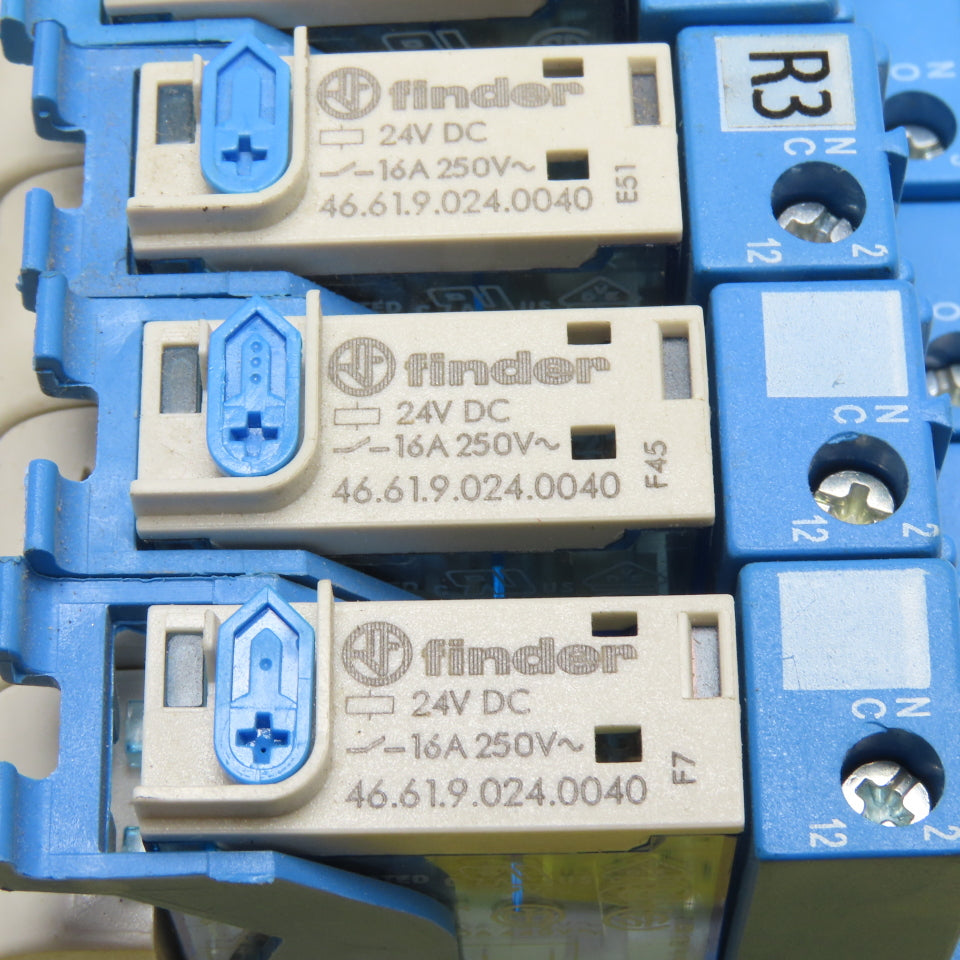 Finder 46.61.9.024.0040 8-Pole Relay Interface Module 24VDC 16A