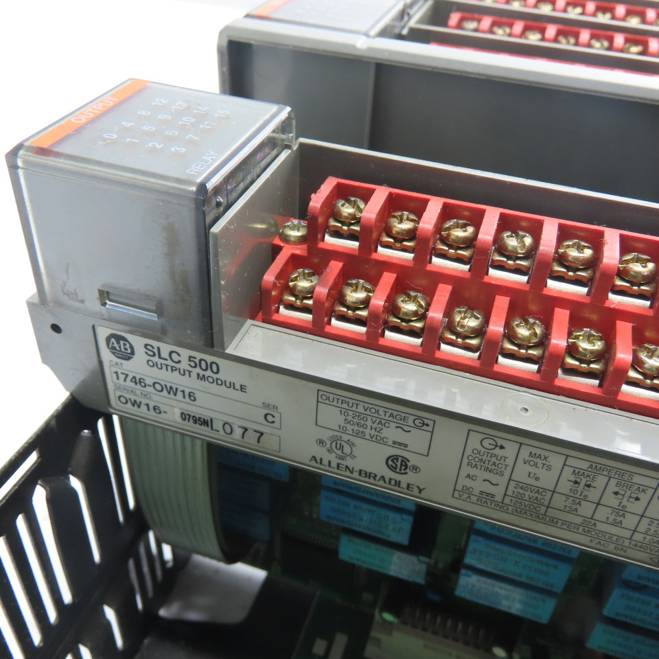 Allen-Bradley 1746-A13 SLC 500 13-Slot Chassis W/ 1746-P4 And I/O Modules
