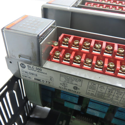 Allen-Bradley 1746-A13 SLC 500 13-Slot Chassis W/ 1746-P4 And I/O Modules