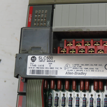 Allen-Bradley 1746-A13 SLC 500 13-Slot Chassis W/ 1746-P2 And 1746-IA16 Modules